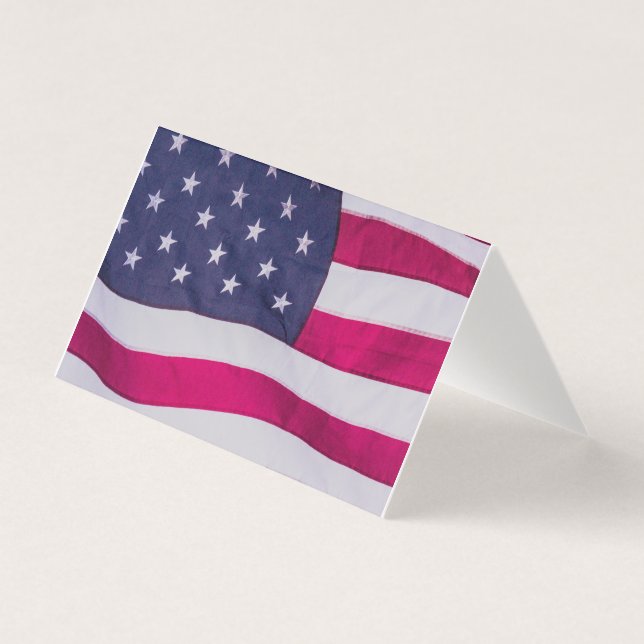 Tarjeta Bandera Americana (Anverso)