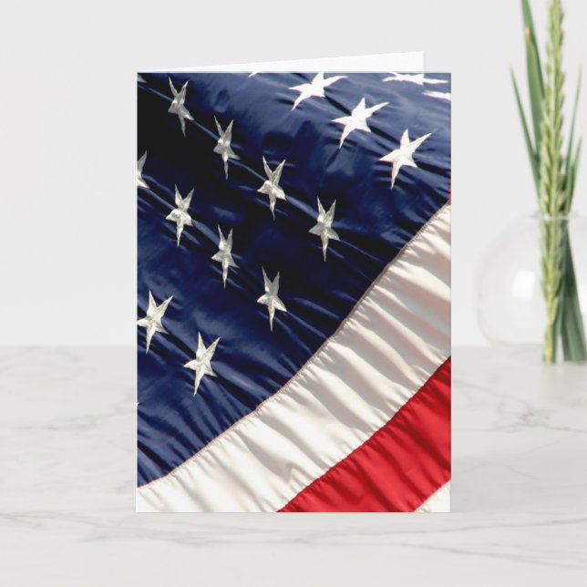 TARJETA BANDERA AMERICANA (Anverso)