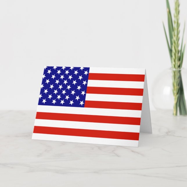 TARJETA BANDERA AMERICANA (Anverso)