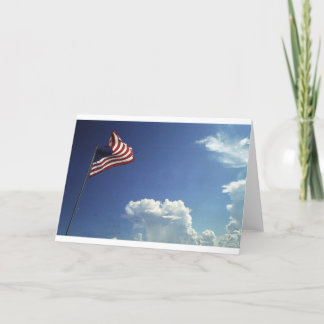 Tarjeta Bandera americana