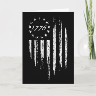 Tarjeta Bandera Americana 1776 Betsy Ross 13 Estrellas Usa