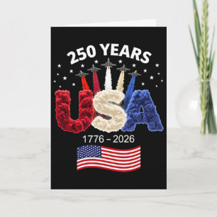 Tarjeta Bandera Americana 250 Aniversario USA 250 Años 4