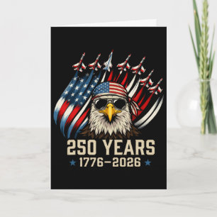 Tarjeta Bandera Americana 250 Años 1776-2026 250 cumpleaño