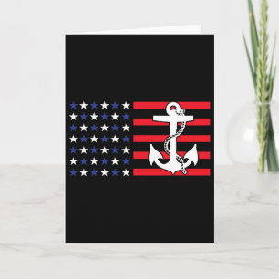 Tarjeta Bandera Americana Águila Calva 4 De Julio Usa Patr