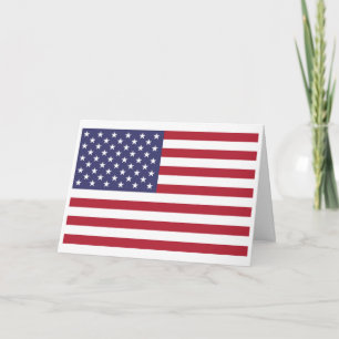 Tarjeta Bandera Americana, Bandera de los Estados Unidos