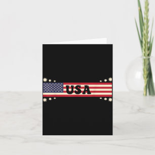 Tarjeta Bandera Americana Bandera USA Patriótica 4 de Juli