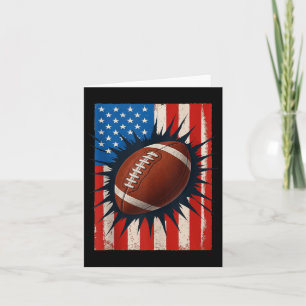 Tarjeta Bandera Americana Camisa De Fútbol 4 De Julio Patr
