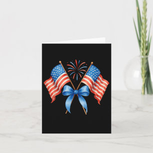 Tarjeta Bandera Americana Coqueta 4 De Julio Mujeres Patri