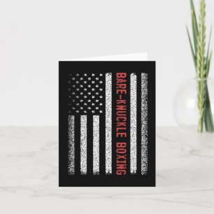 Tarjeta Bandera Americana De Boxeo De Barnudilla 4 De Juli