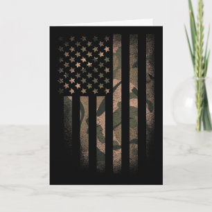 Tarjeta Bandera Americana De Camuflaje Usa Táctico Militar