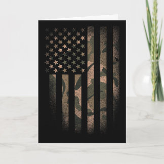 Tarjeta Bandera Americana De Camuflaje Usa Táctico Militar