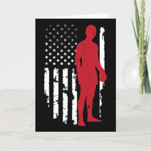 Tarjeta Bandera Americana De EE. UU. Boxeo Kickboxing Patr