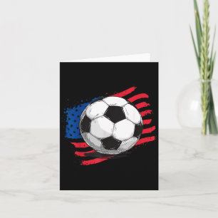 Tarjeta Bandera Americana de Fútbol 4 de Julio Día de la I