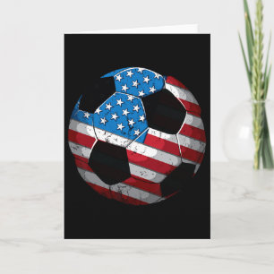 Tarjeta Bandera Americana De Fútbol Monada 4 De Julio Dive