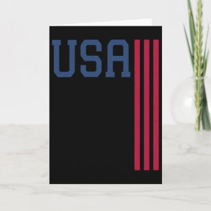 Tarjeta Bandera americana del 4 de julio de EE. UU.