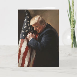 TARJETA BANDERA AMERICANA DONALD TRUMP MAGA