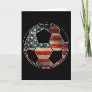 Tarjeta Bandera Americana En Fútbol Ll - Bandera De Fútbol