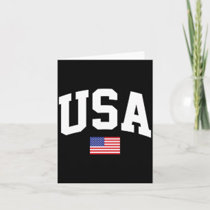 Tarjeta Bandera Americana Estrellas Es 4 De Julio Patrióti