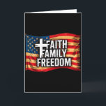 Tarjeta Bandera Americana Fe Familia Libertad Cristiano<br><div class="desc">Bandera Americana Fe Familia Libertad Cristiano</div>