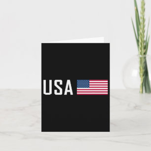 Tarjeta Bandera Americana Genial Patriótico Hombres Mujere