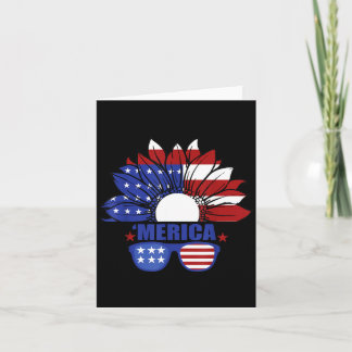 Tarjeta Bandera Americana Merica 4 de Julio Día de la Inde