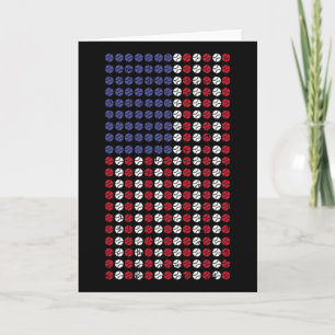 Tarjeta Bandera Americana Patriot Softll Cool Amante De Lo