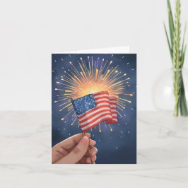 Tarjeta Bandera Americana Patriótica