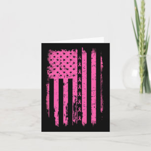 Tarjeta Bandera Americana Ribbon Sensibilización Sobre El