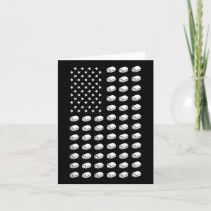 Tarjeta Bandera Americana Sushi Food Usa Patriotismo