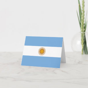 Tarjeta Bandera argentina