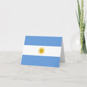 Tarjeta Bandera argentina Notecard