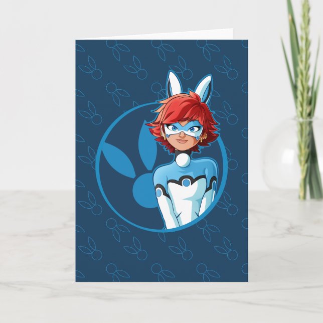 Tarjeta Bandera azul Bunnyx (Anverso)