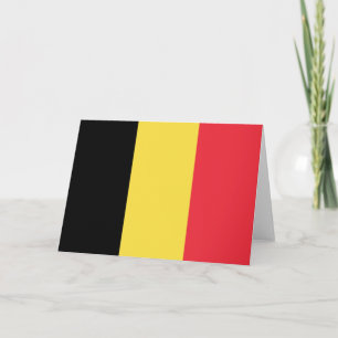 Tarjeta Bandera belga
