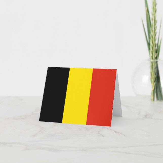 Tarjeta Bandera belga Notecard (Anverso)