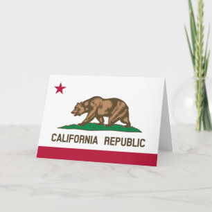 Tarjeta Bandera californiana, Bandera de California