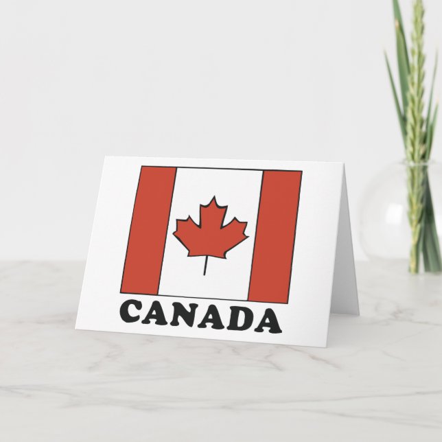 Tarjeta Bandera canadiense (Anverso)