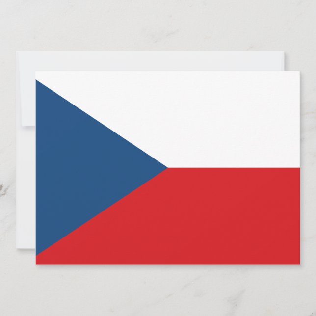 Tarjeta Bandera checa (Anverso)