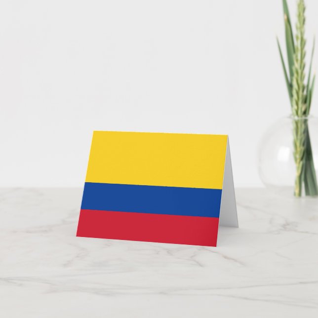 Tarjeta Bandera colombiana (Anverso)