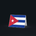 Tarjeta Bandera cubana<br><div class="desc">Productos de bandera mundial de personalizable - Por favor,  no dude en añadir su propio texto.</div>