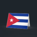 Tarjeta Bandera cubana, La Habana, Fidel Castro, Che Gueva<br><div class="desc">Muestra tus creencias políticas con la bandera cubana.</div>