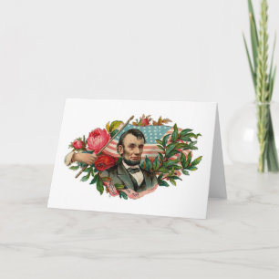 Tarjeta Bandera de Abe Lincoln Garland