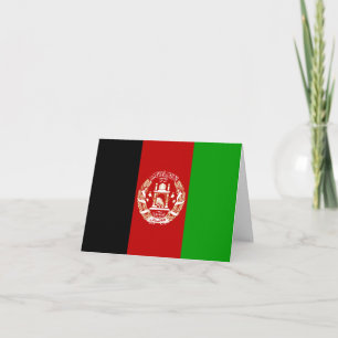 Tarjeta Bandera de Afganistán