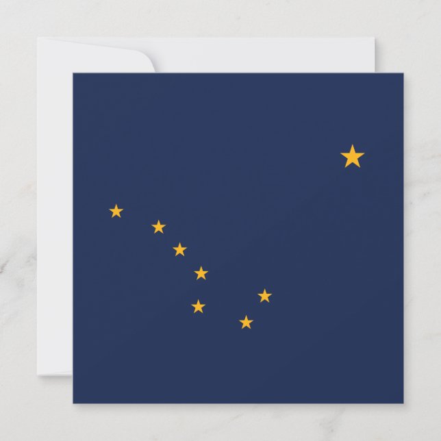 Tarjeta Bandera de Alaska (Anverso)