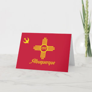 Tarjeta Bandera de Albuquerque (Nuevo México)