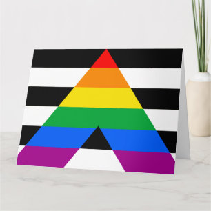 Tarjeta Bandera de aliado LGBTQ+