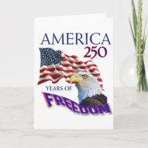 Bandera de América 250 Años de Libertad con Águila