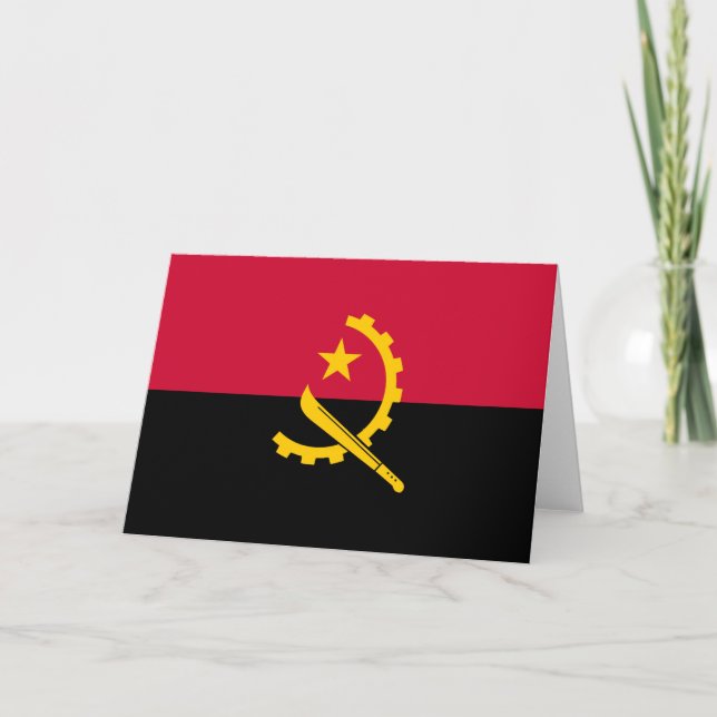 Tarjeta Bandera de Angola (Anverso)