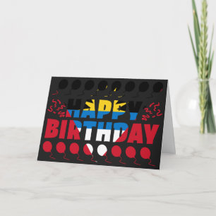 Tarjeta Bandera de Antigua y Barbuda cumpleaños patriótico