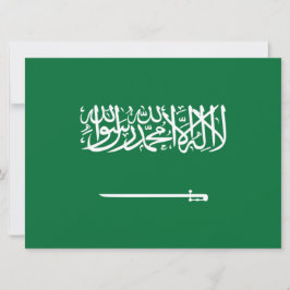 Tarjeta Bandera de Arabia Saudita