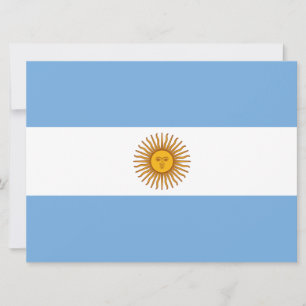 Tarjeta Bandera de Argentina